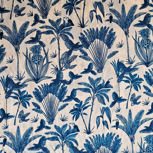 Paradise Birds - Ivory & Teal