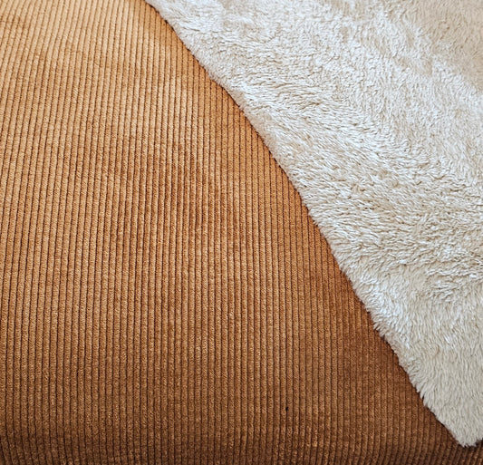 Washed Corduroy w/Sherpa - Camel