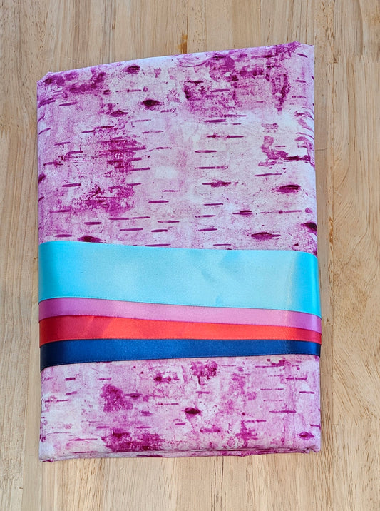 Ribbon Skirt Kits - Birch Bark - Pink