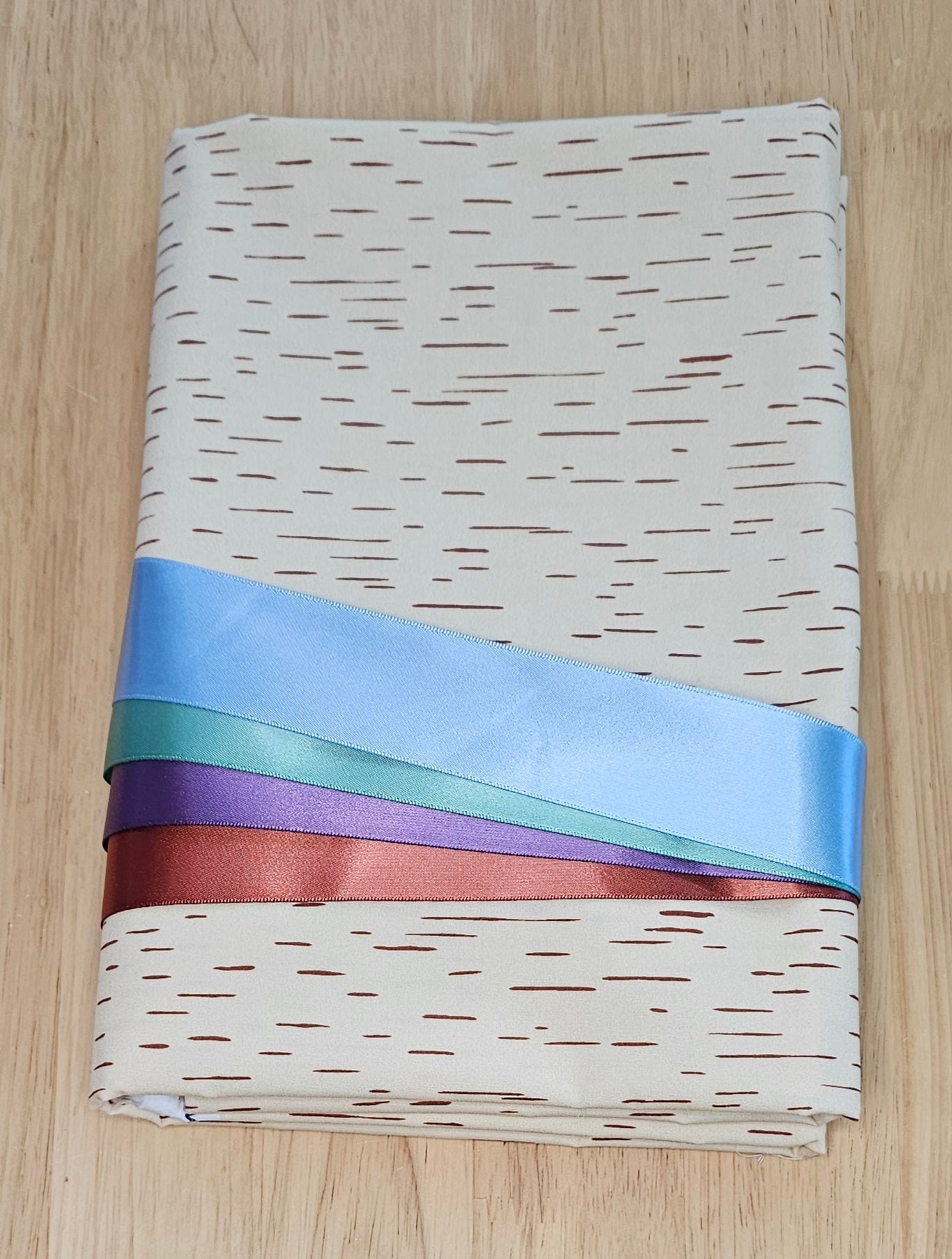 Ribbon Skirt Kits - Birch Bark Biting - Natural