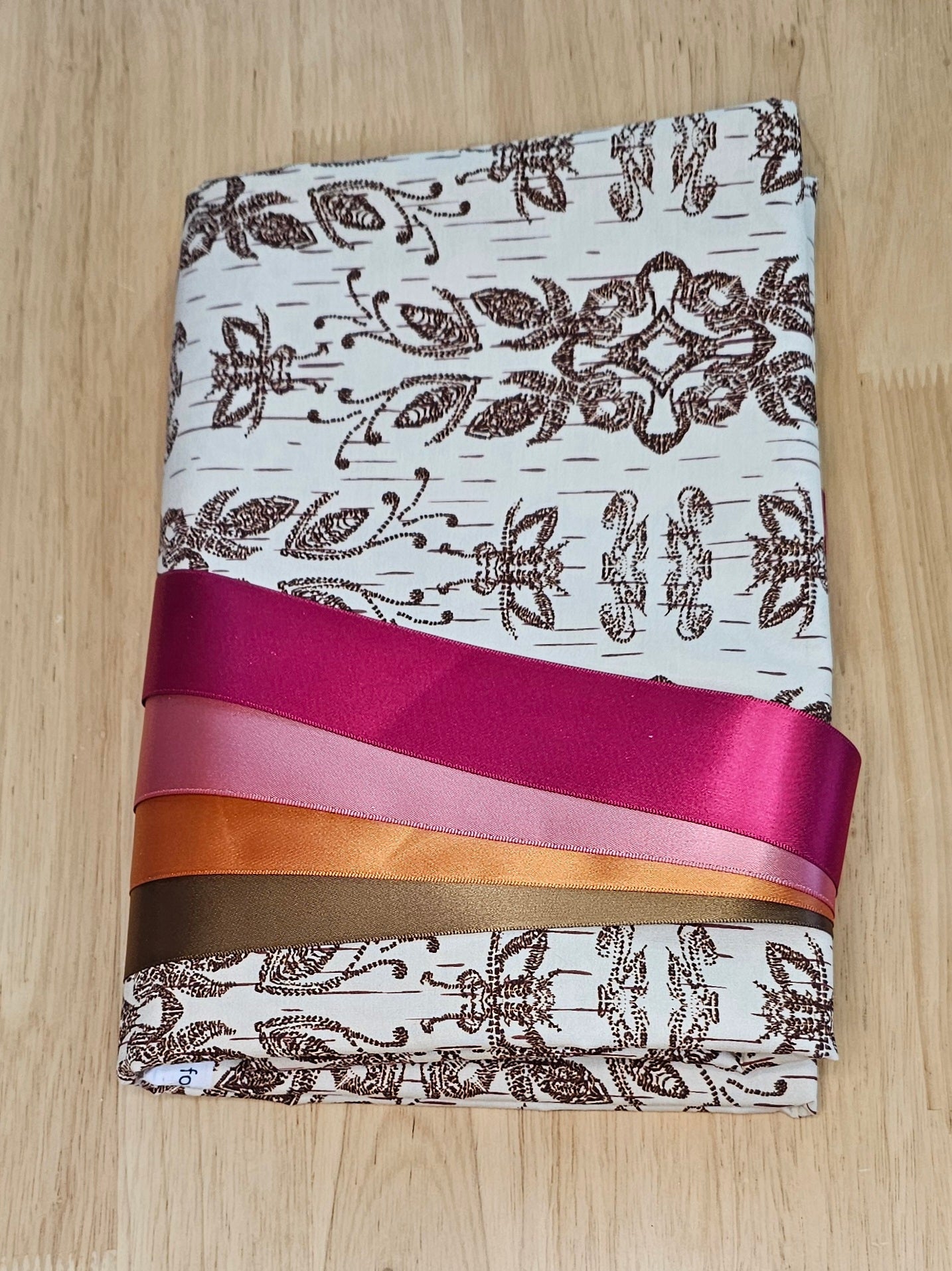 Ribbon Skirt Kits - Birch Bark Biting - Natural