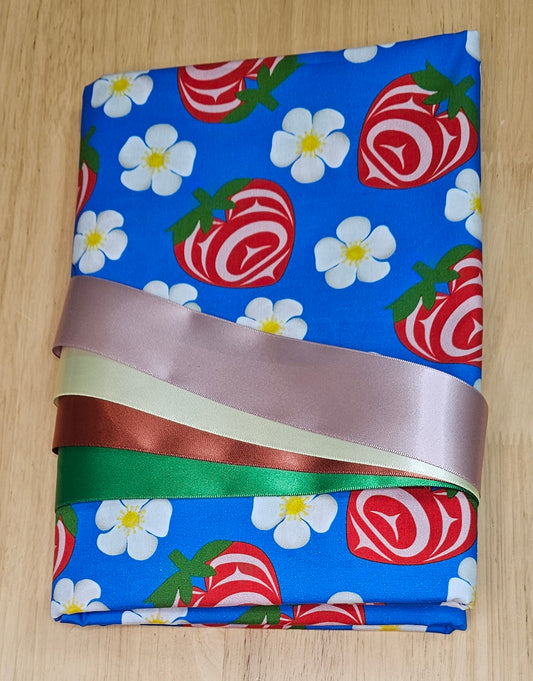 Ribbon Skirt Kits - Strawberry - Blue
