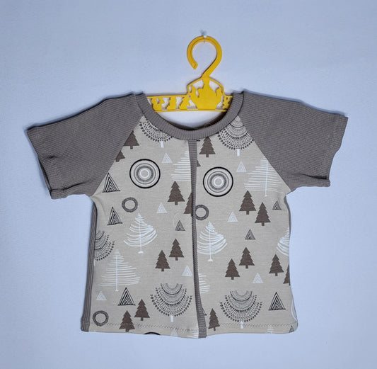 Children's 3M Taupe Trees Tee