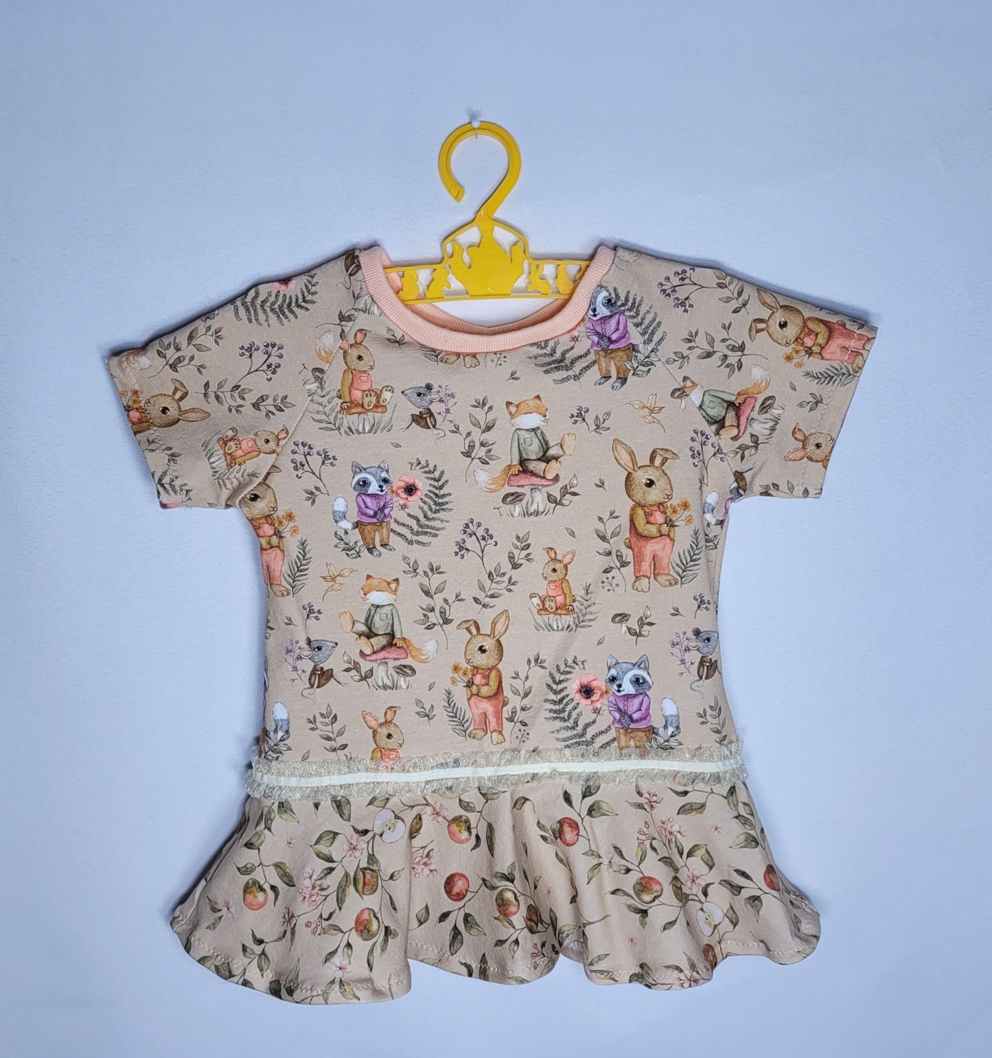 Children's 12M Peach Animals Dress