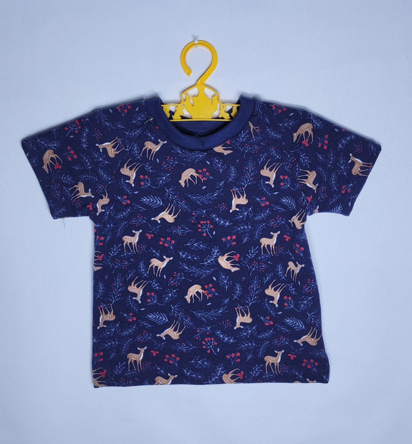 Children's 12M Navy Deer Tee