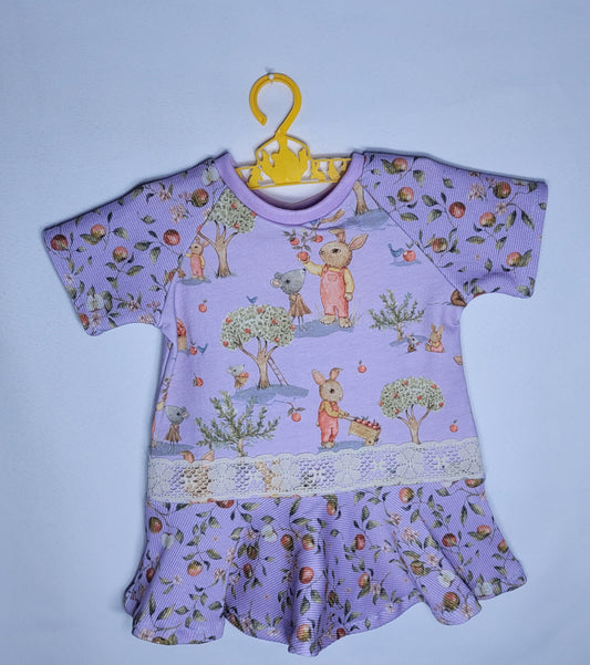 Children's 18M Lavender Bunnies Dress