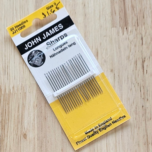 John James Hand Needles Sharps Size 9