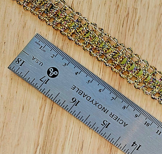 Metallic Braid - Gold/Multi - 20mm