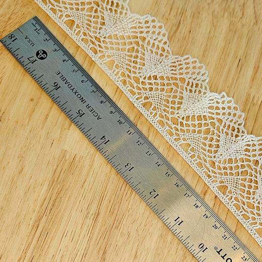 Crochet Lace - Natural - 60mm