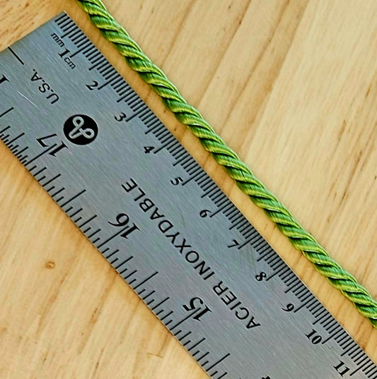 Twisted Cord - Lime - 4mm