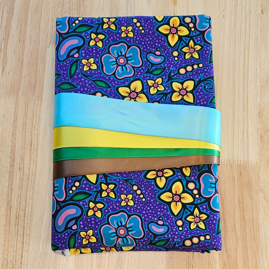 Ribbon Skirt Kits - Flowers - Purple