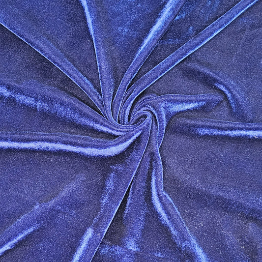 Stretch Velvet - Royal Blue