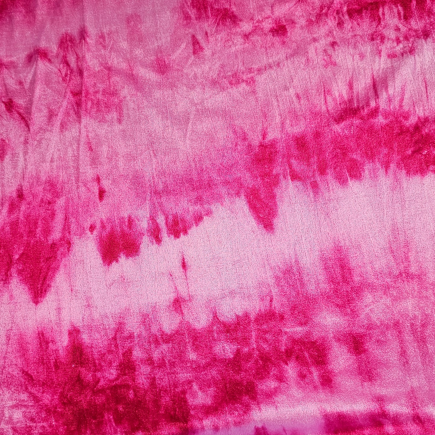 Stretch Velvet - Tye Dye - Pink