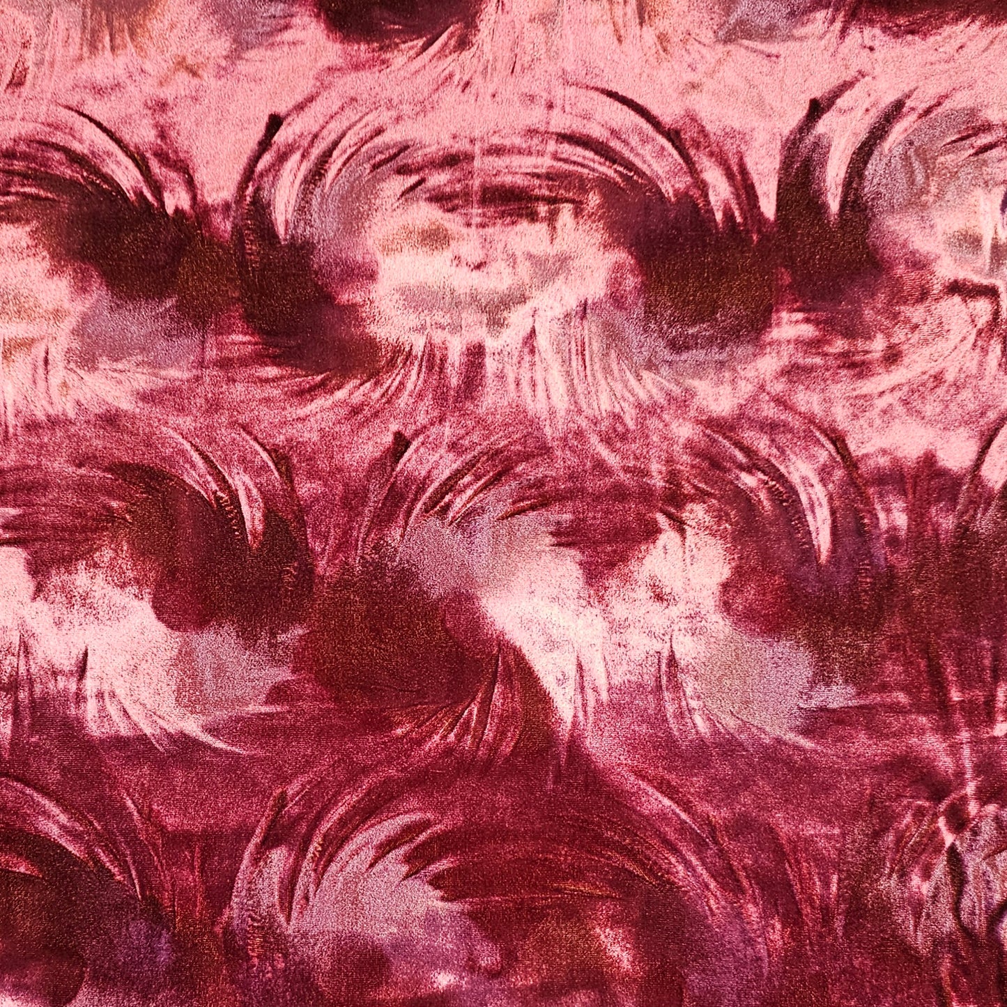 Stretch Velvet - Swirl Rose