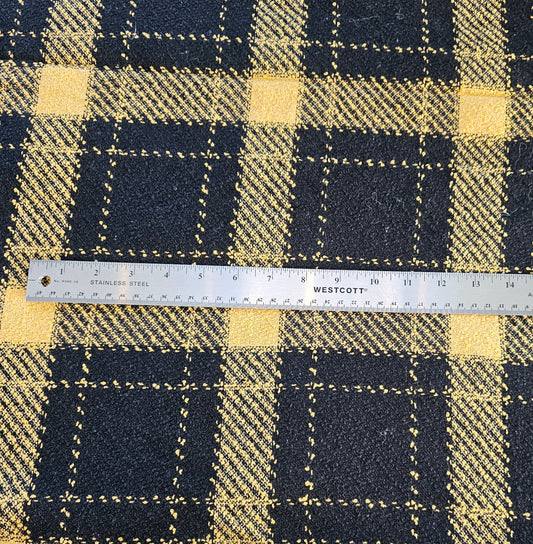 Wool Plaid - Yellow/Black