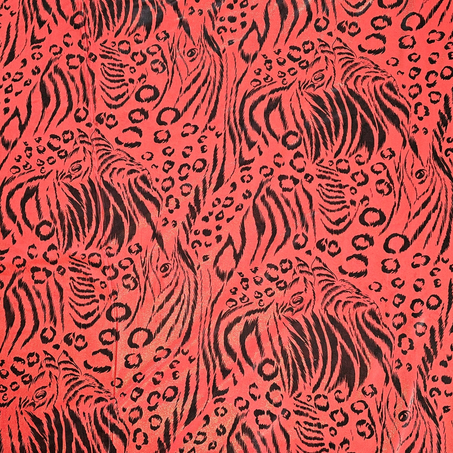 Stretchy Animal Print - Red