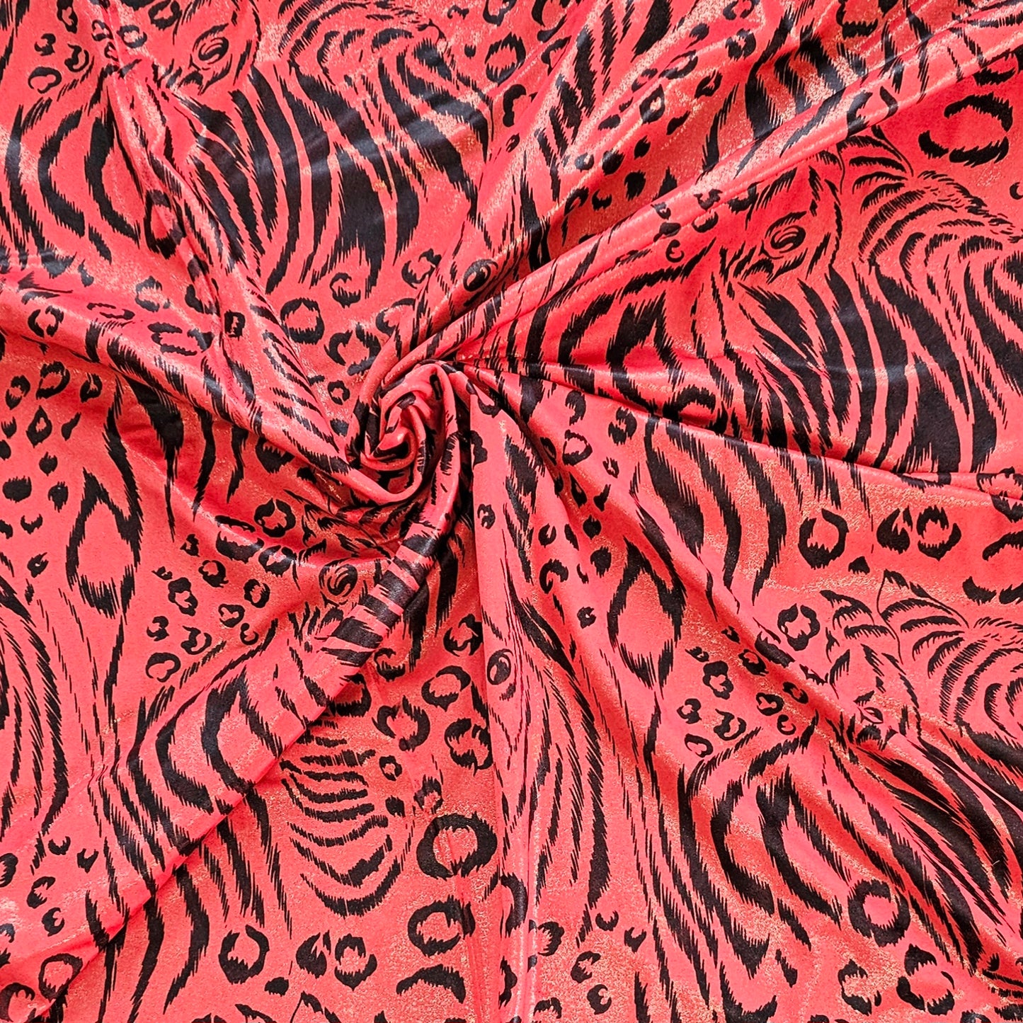 Stretchy Animal Print - Red