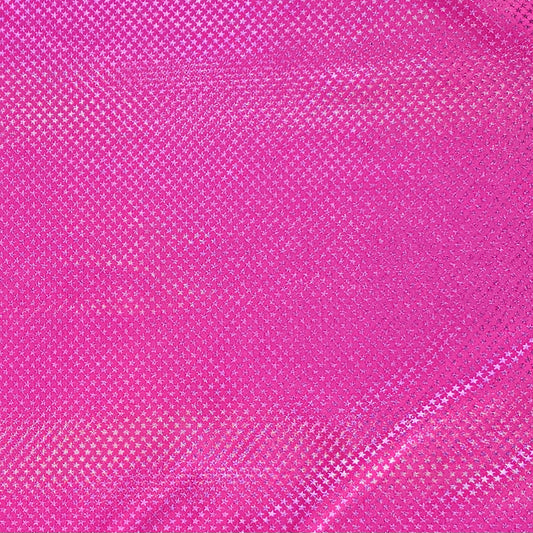 Dancewear Spandex - Foil Stars - Hot Pink