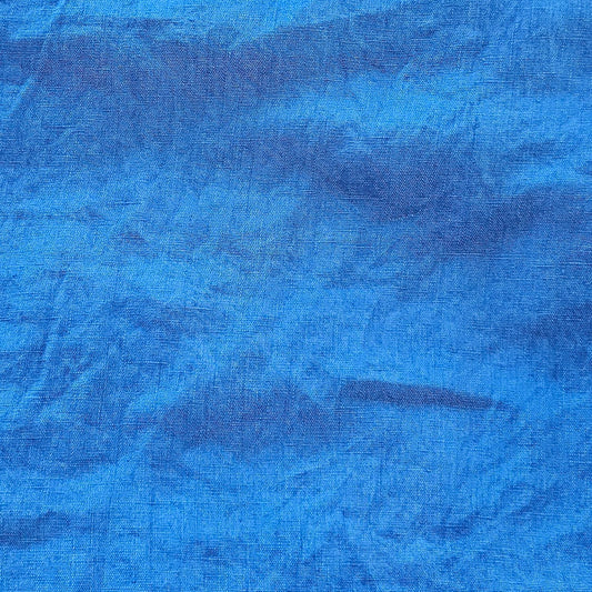 Washed Linen - Royal - Roll End