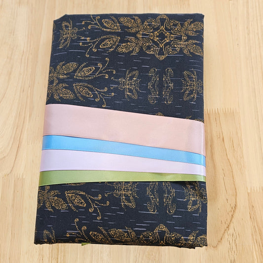 Ribbon Skirt Kits - Birch Bark - Black