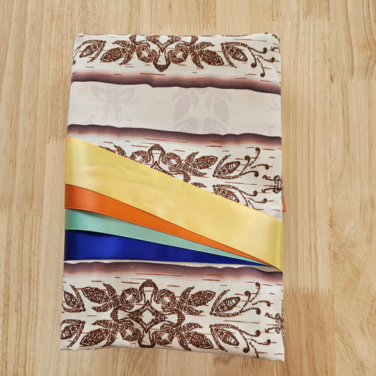 Ribbon Skirt Kits - Birch Bark - Cream