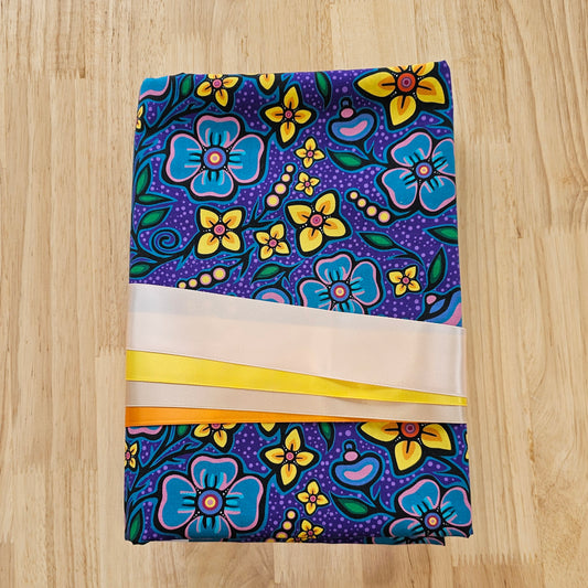 Ribbon Skirt Kits - Flowers - Purple