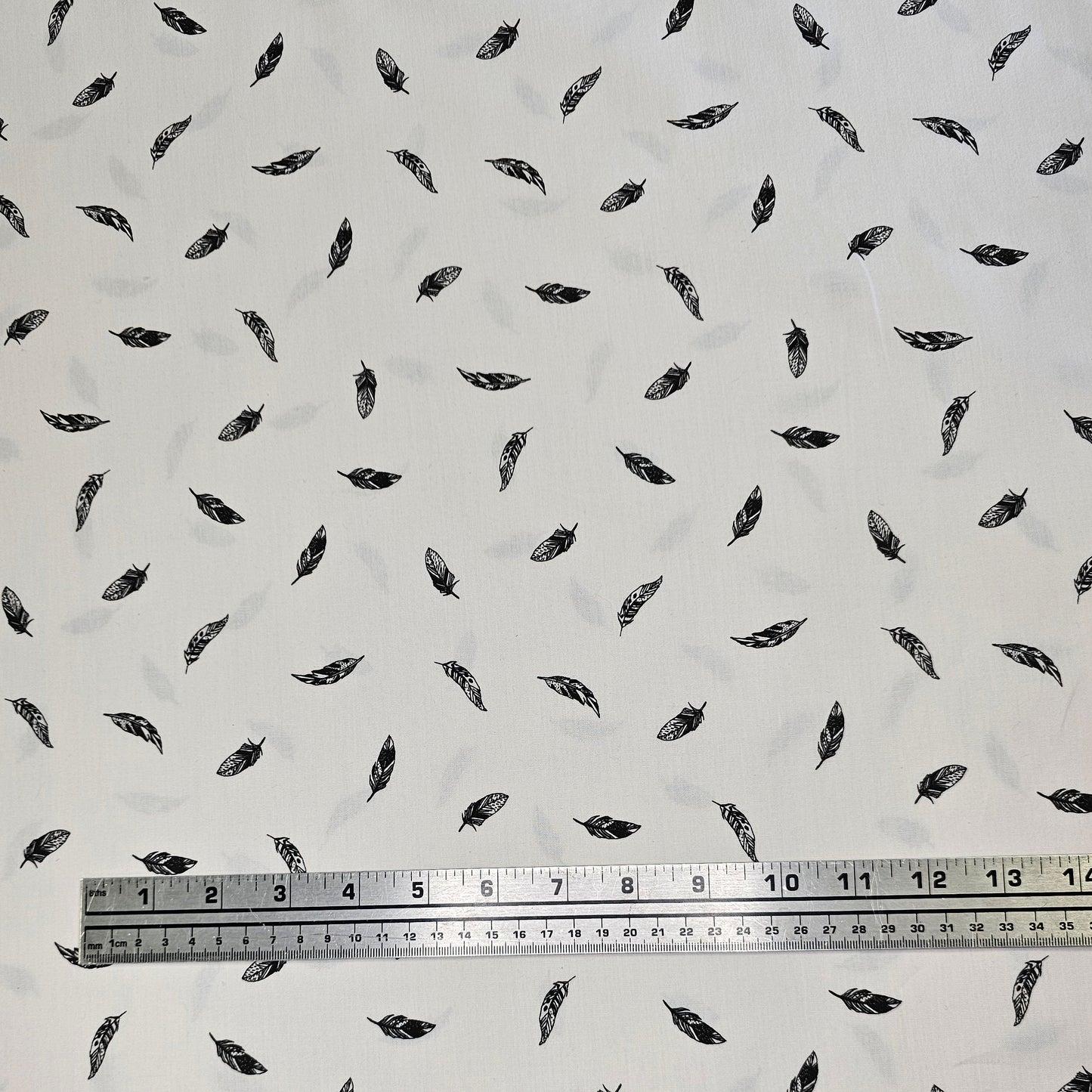 Poplin Feathers - White