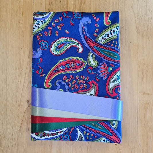 Ribbon Skirt Kits - Paisley - Royal Blue