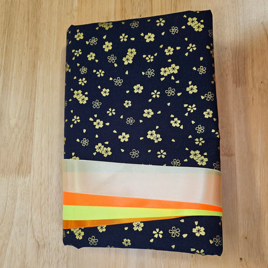 Ribbon Skirt Kits - Metallic Flowers - Black