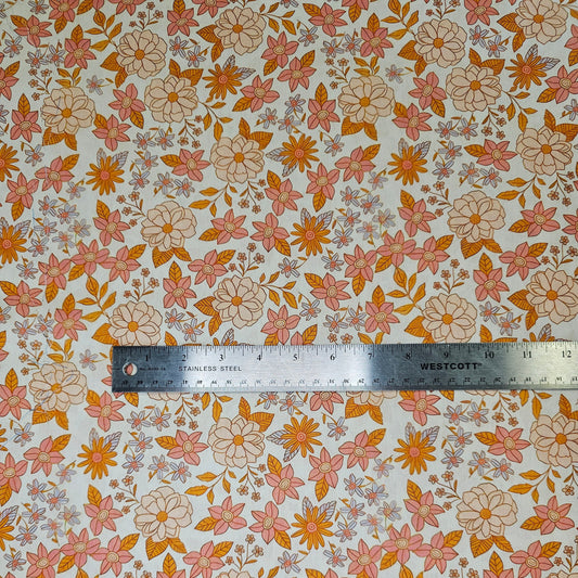 Calico Floral - Creamsicle