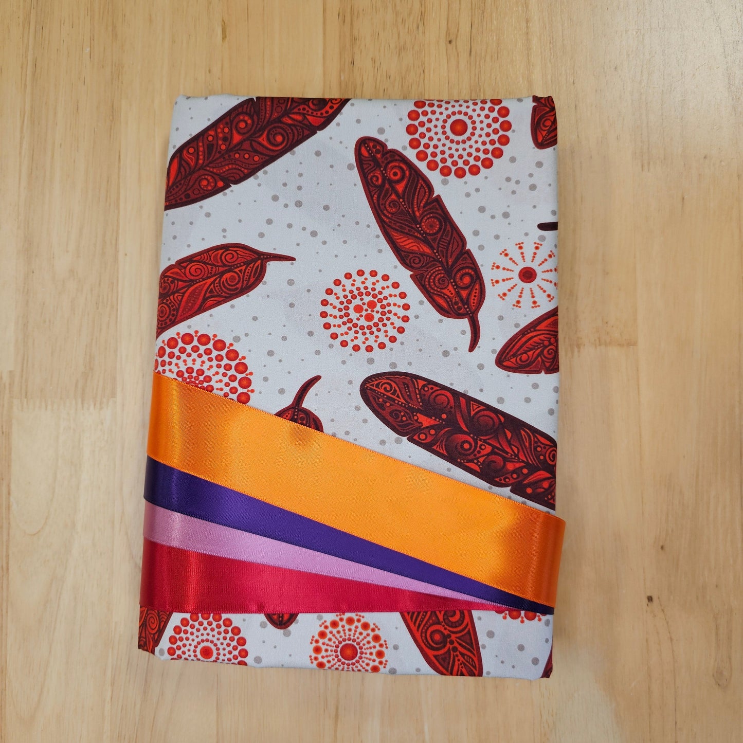 Ribbon Skirt Kits - Feathers - Red
