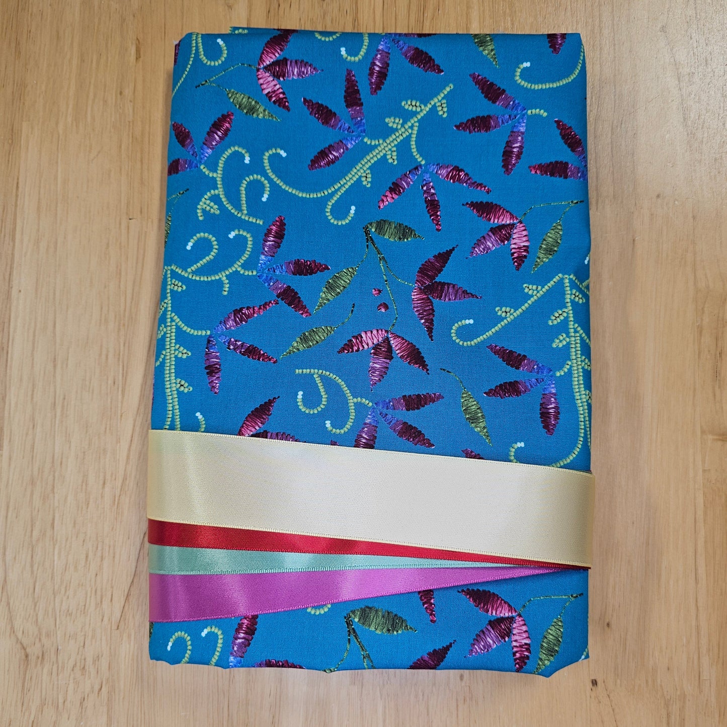 Ribbon Skirt Kits - Prairie Petals - Teal
