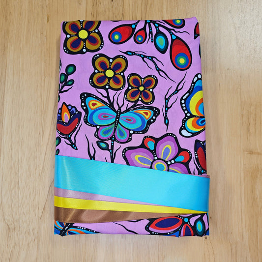 Ribbon Skirt Kits - Large Butterflies - Pink