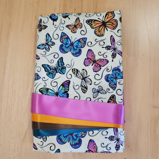 Ribbon Skirt Kits - Butterflies - Cream
