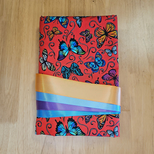 Ribbon Skirt Kits - Butterflies - Red