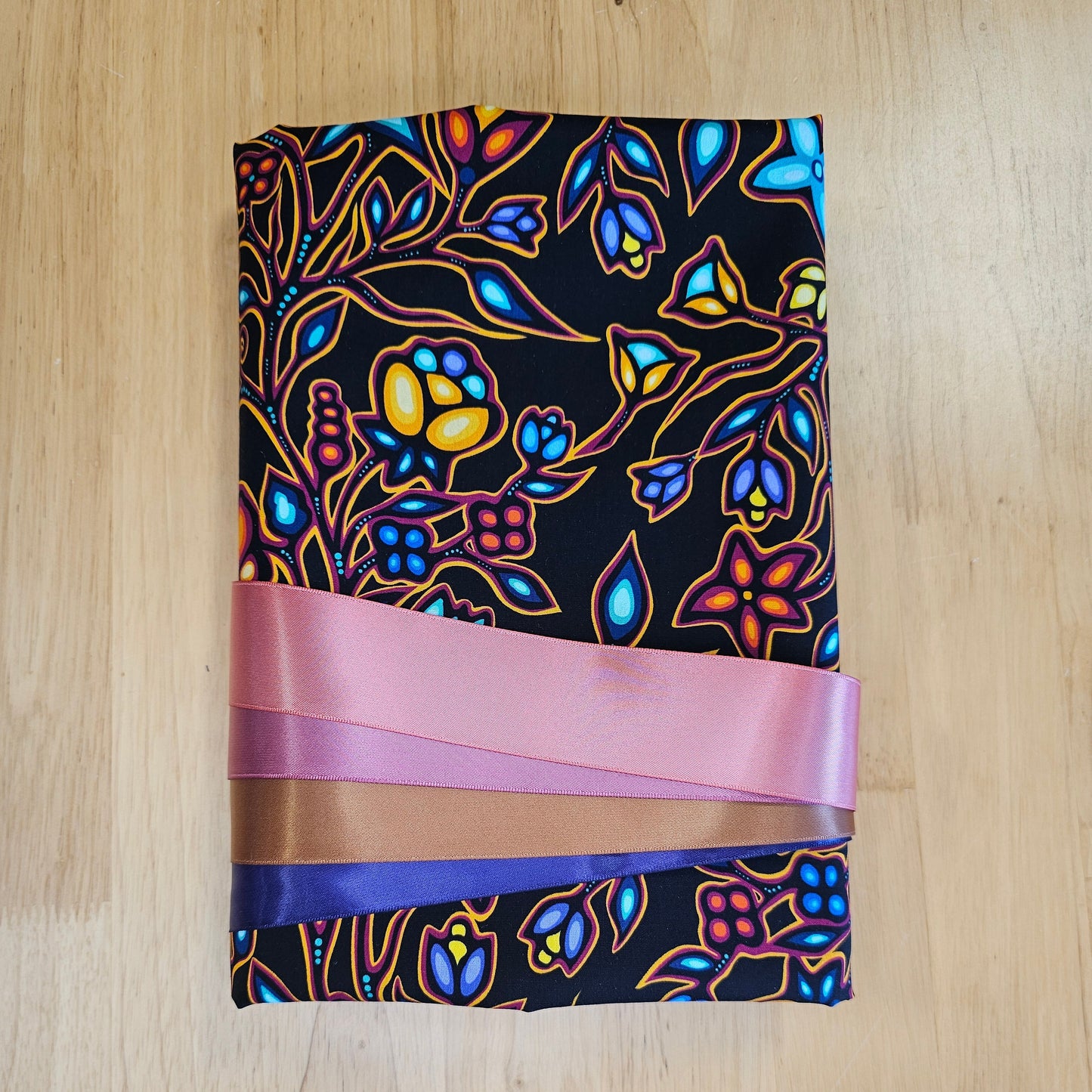 Ribbon Skirt Kits - Large Floral - Black