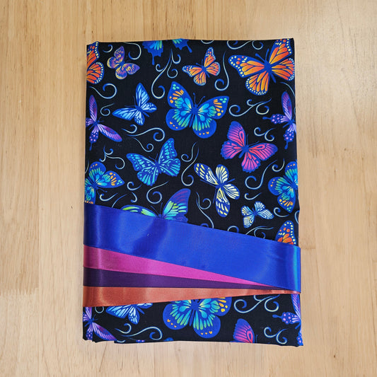 Ribbon Skirt Kits - Butterflies - Black