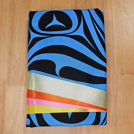 Ribbon Skirt Kits - Haida Wave - Turq/Blk