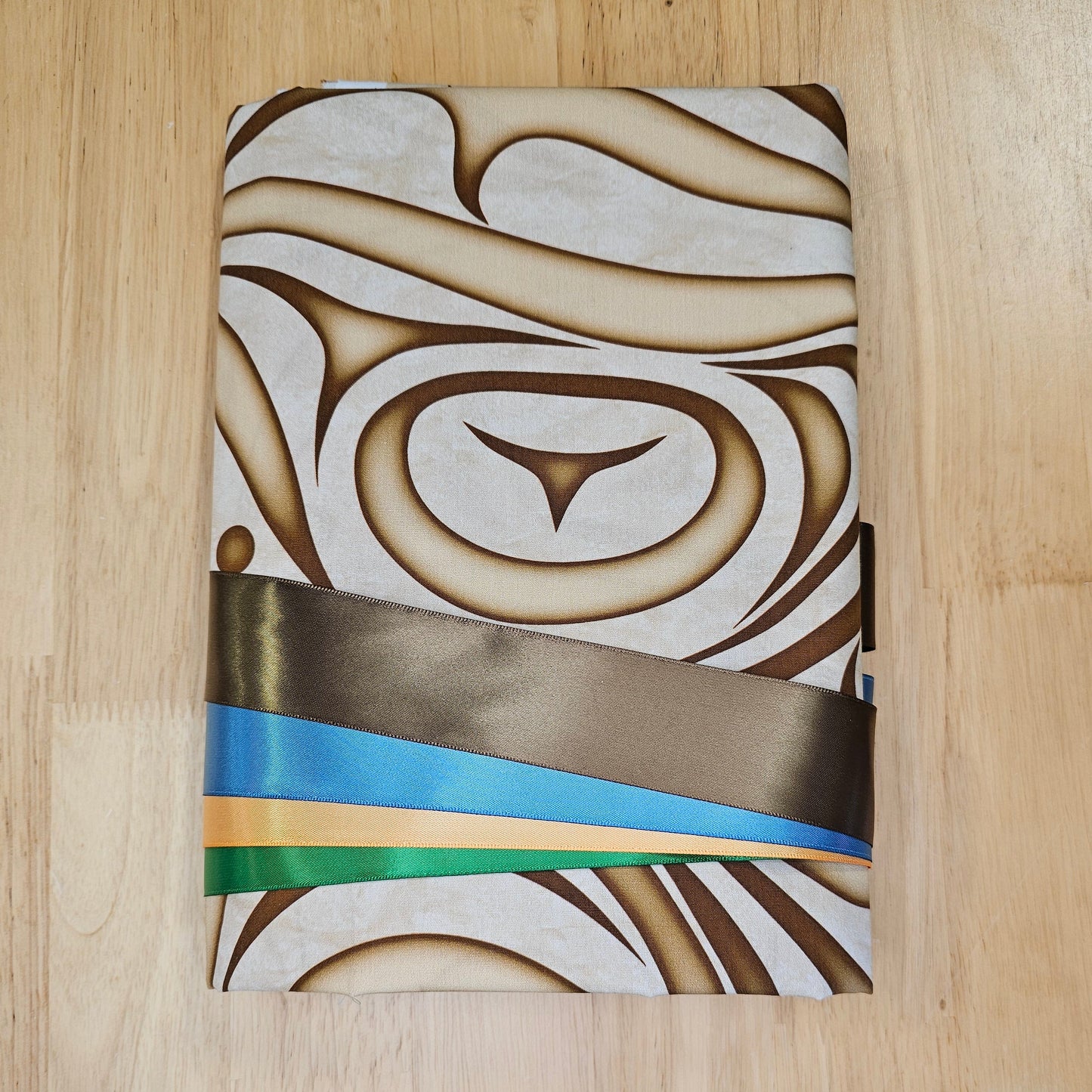 Ribbon Skirt Kits - Haida Wave - Coffee