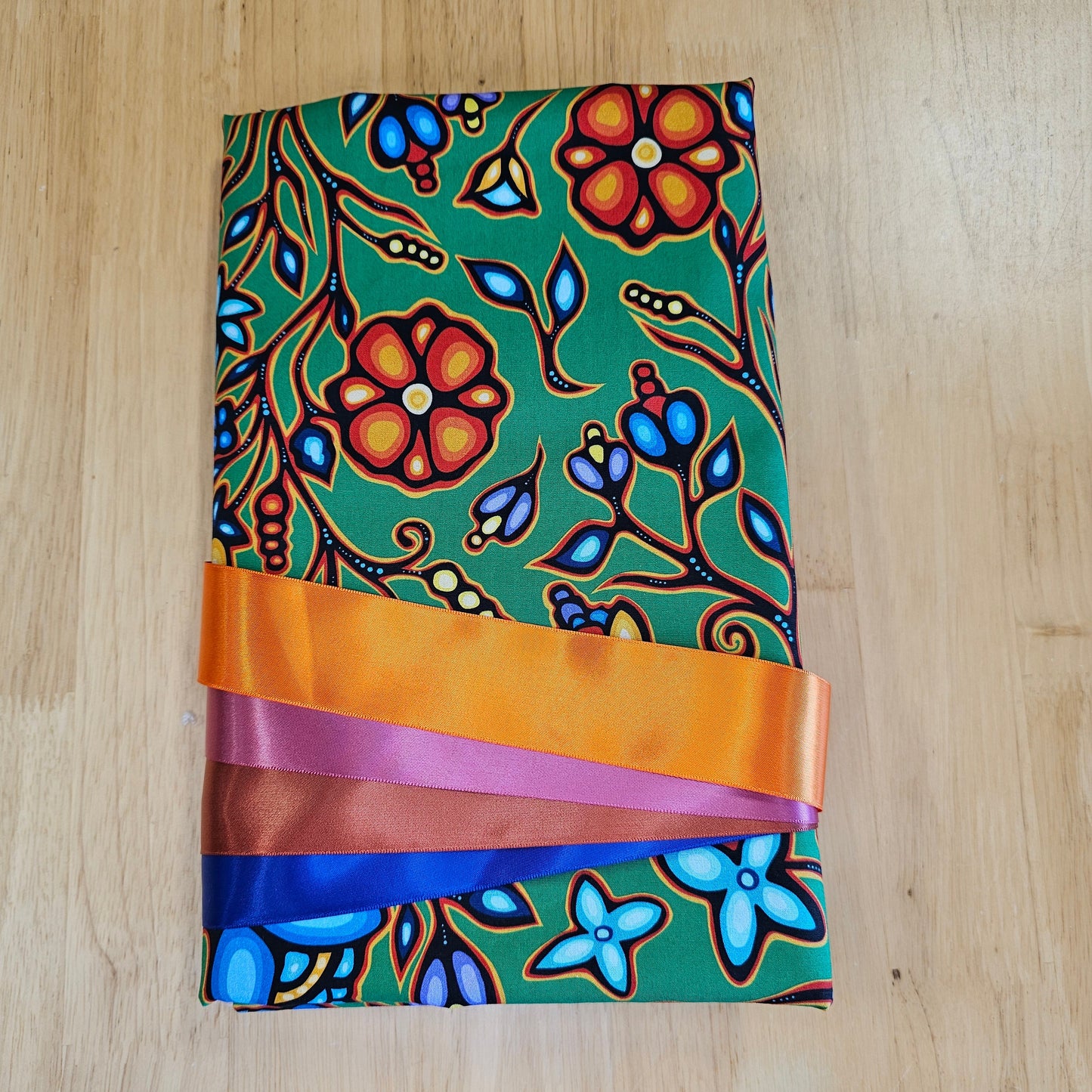 Ribbon Skirt Kits - Large Floral - Emerald