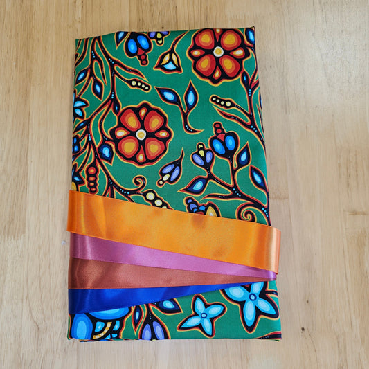 Ribbon Skirt Kits - Large Floral - Emerald
