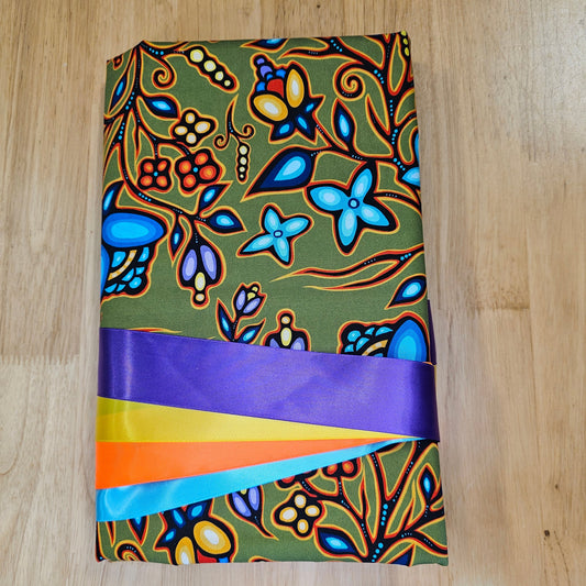 Ribbon Skirt Kits - Large Floral - Moss