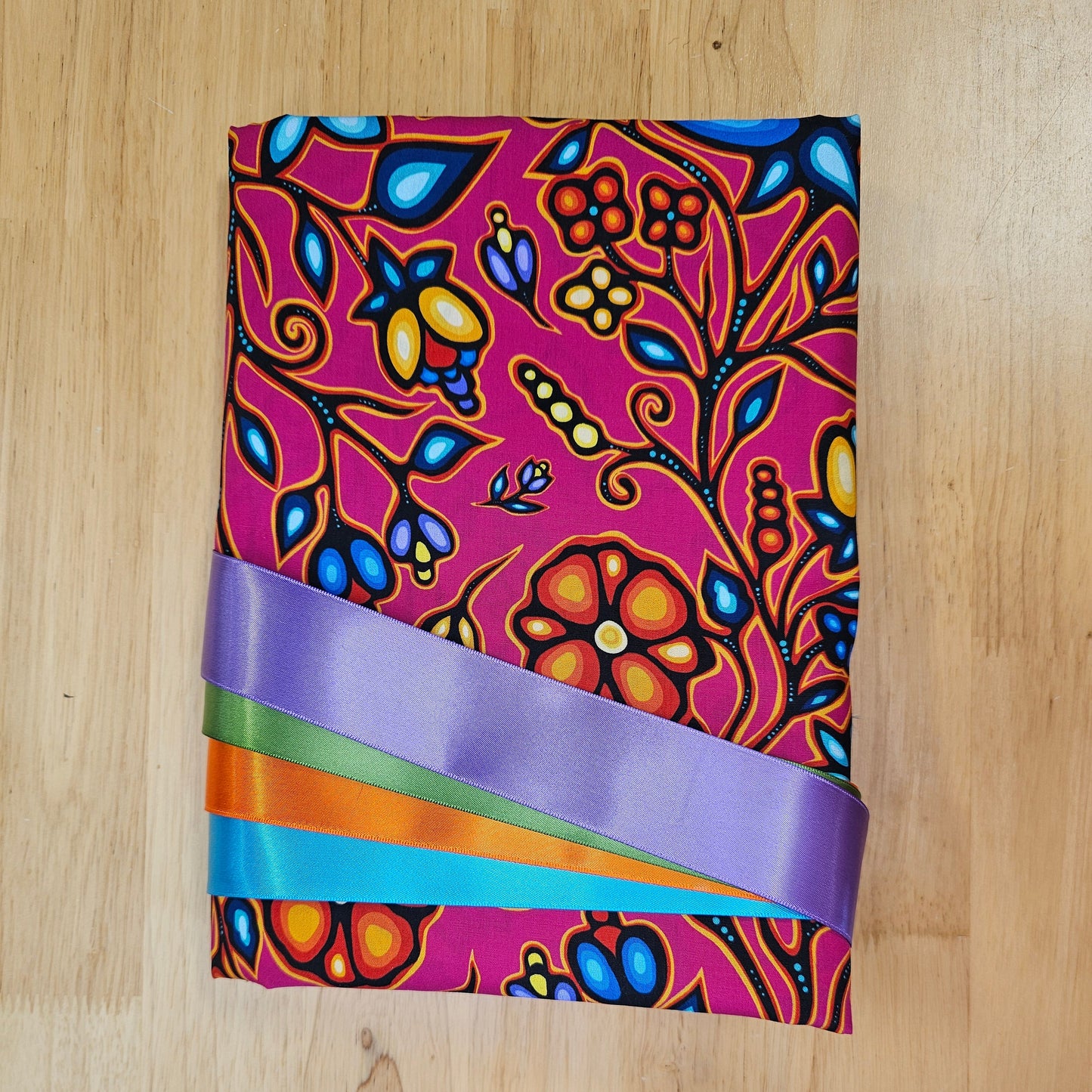Ribbon Skirt Kits - Large Floral - Fuchsia
