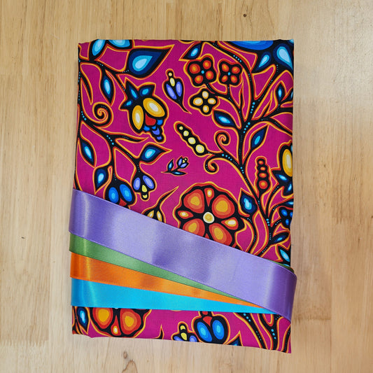 Ribbon Skirt Kits - Large Floral - Fuchsia