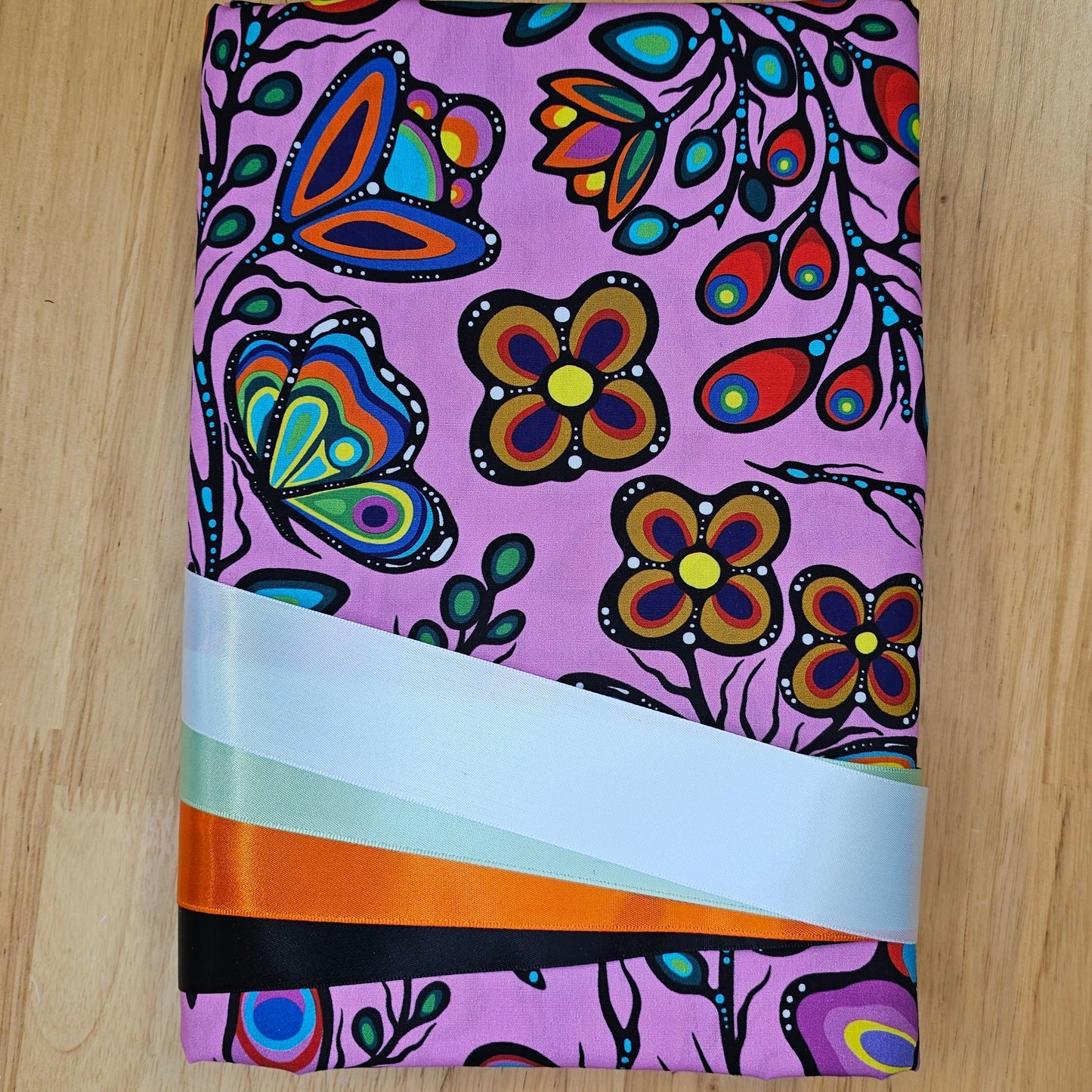 Ribbon Skirt Kits - Large Butterflies - Pink