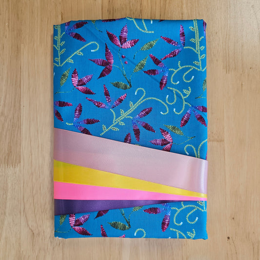Ribbon Skirt Kits - Prairie Petals - Teal
