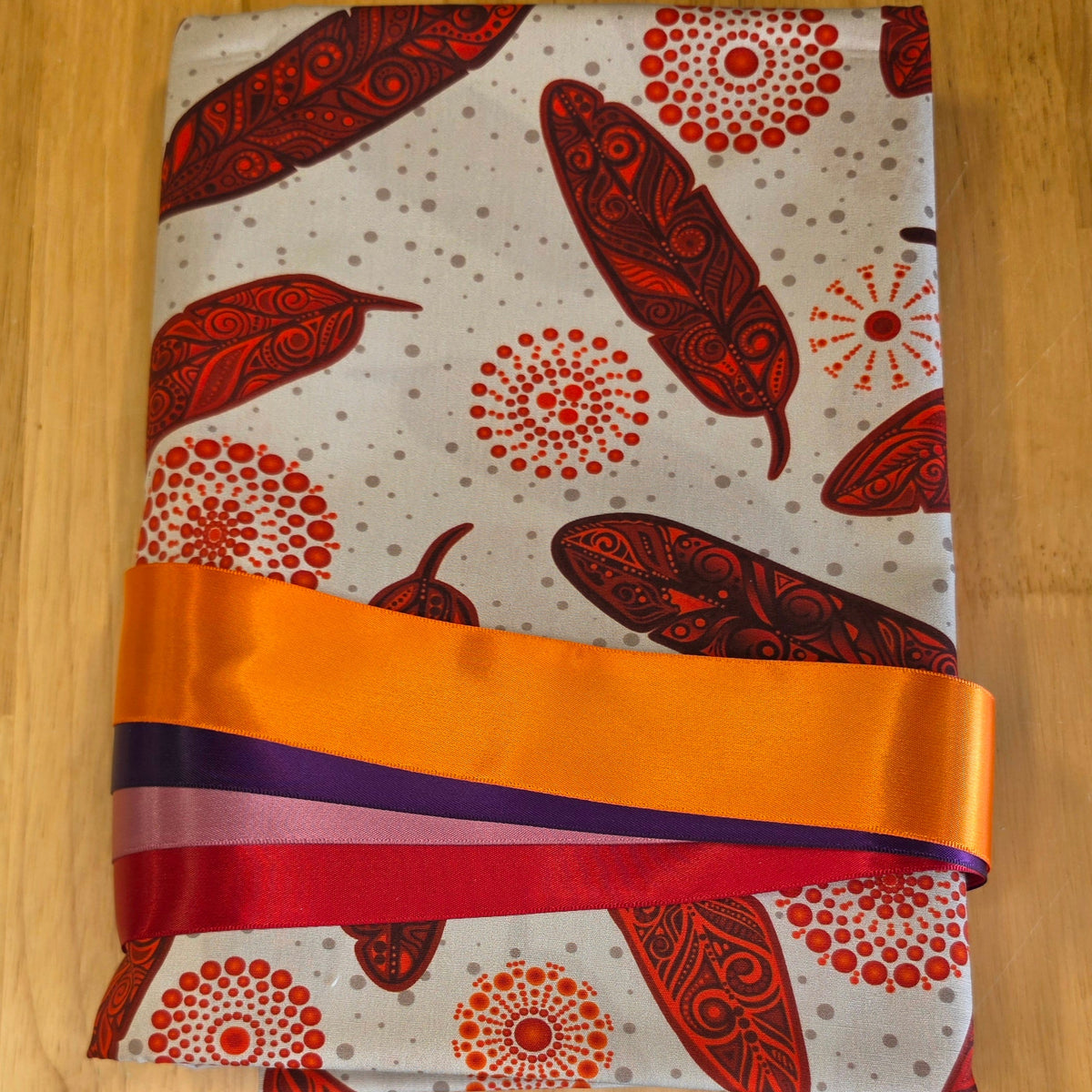 Ribbon Skirt Kits - Feathers - Red - 100