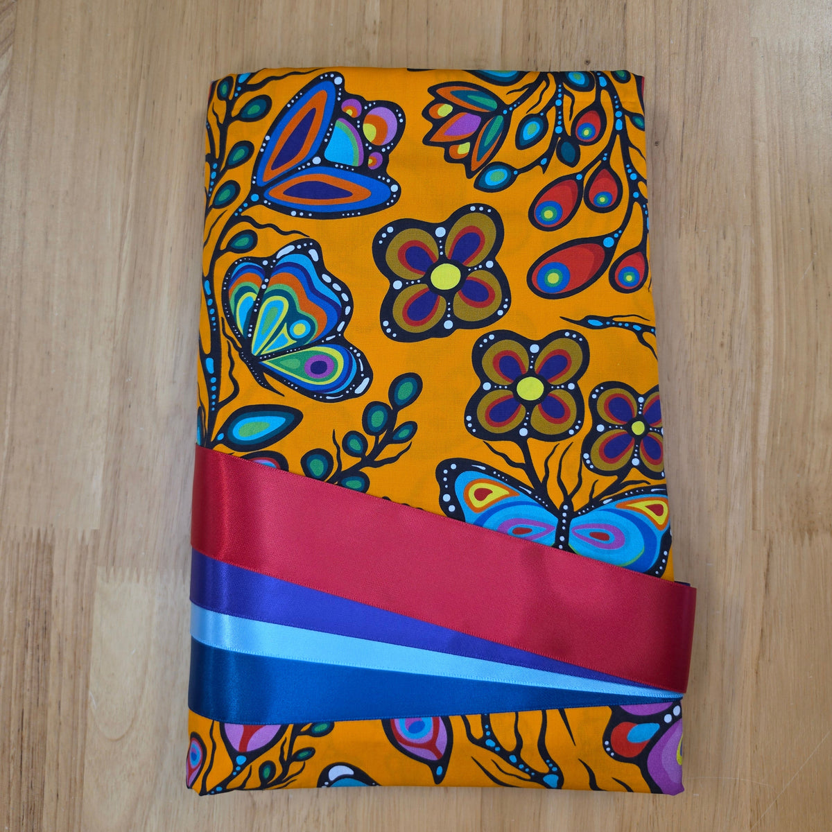 Ribbon Skirt Kits - Large Floral - Orange - 121