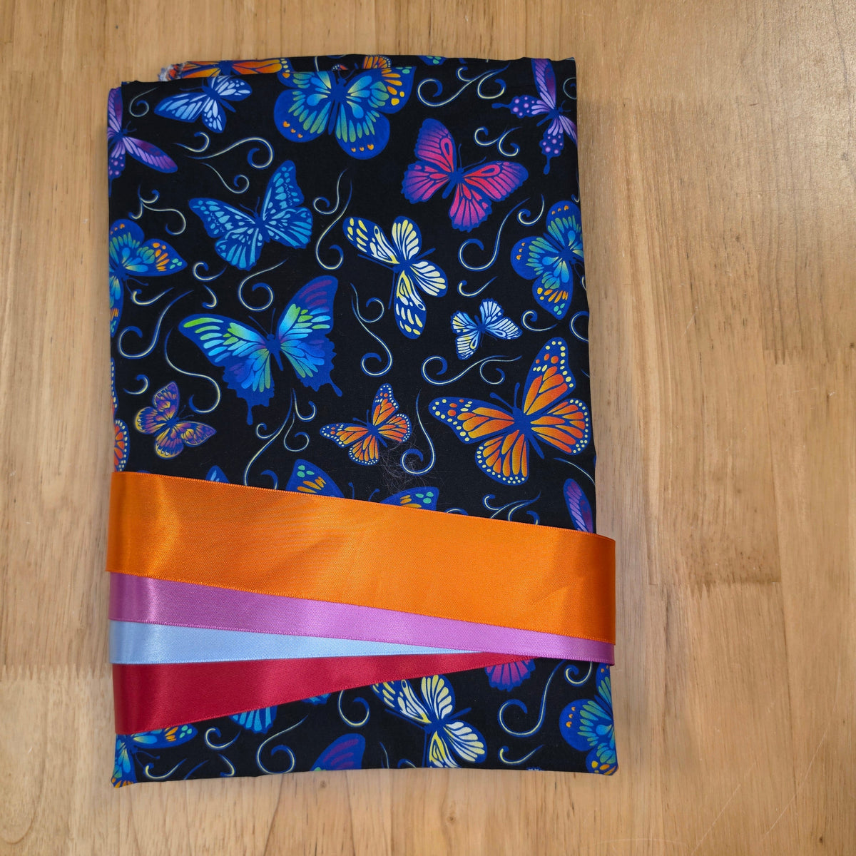 Ribbon Skirt Kits - Butterflies - Black - 129
