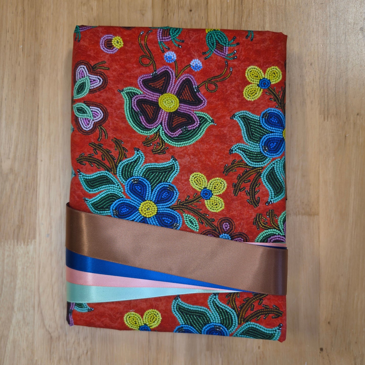 Ribbon Skirt Kits - Muskwa's Blanket Floral - Red